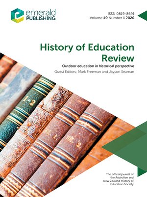 cover image of History of Education Review, Volume 49, Number 1
